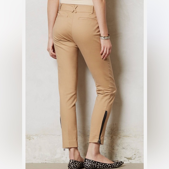 Cartonnier Ankle Zip Charlie Trousers Pants in beige size 12 - Picture 2 of 10